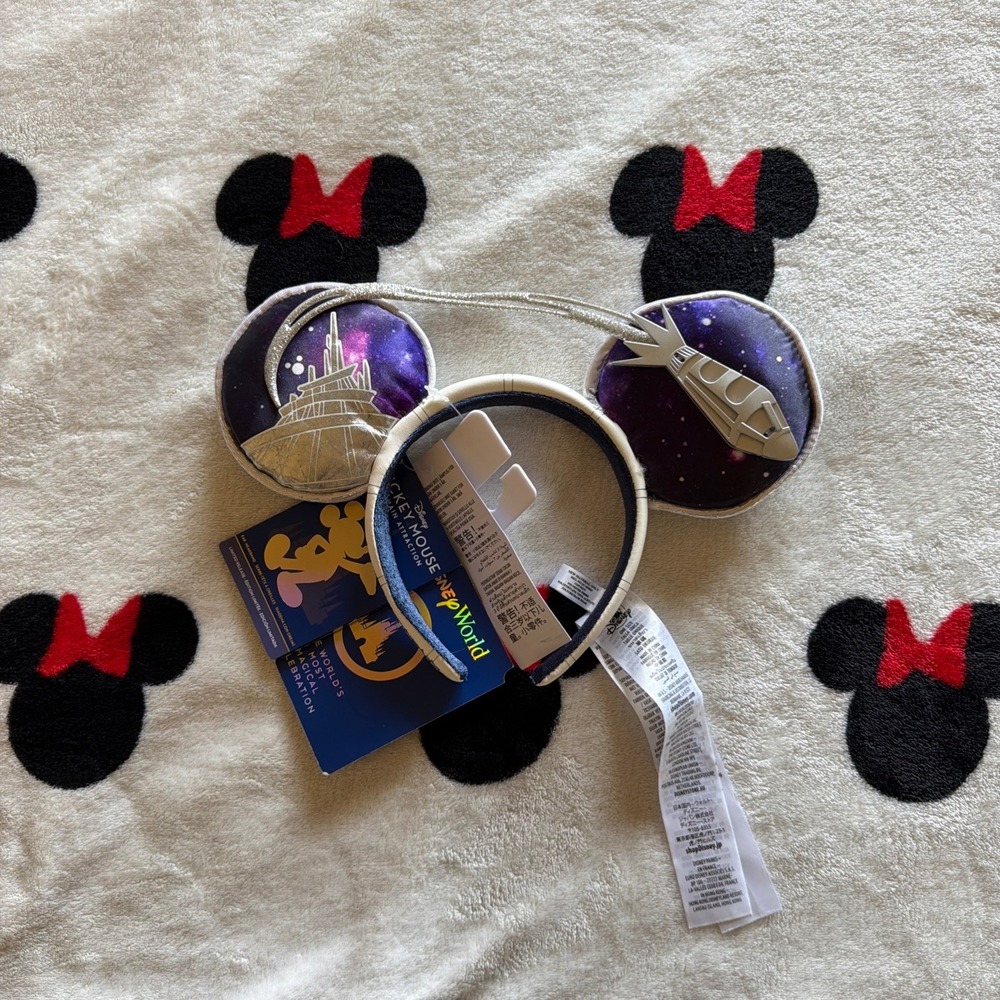 Disney Parks Space Mountain 50th Anniversary Mickey Ears Headband LR - AC1611